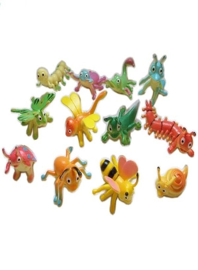 DIMAZO Small Kids Sea & Wild Animal Toys Sets for Fun, Educational, Spark Imagination and Learning (Multi Choice Sets) (Insect Figurines) 12pcs - Image 2